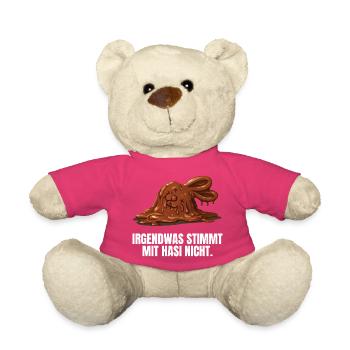Irgendwas Stimmt Mit Hasi Nicht Böses Hasi - Teddy - Pink - Vorne