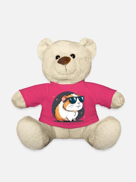Cooler Hamster mit dunkler Brille - Teddy - Pink