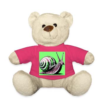Escargot - Nounours - rose - Devant