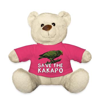 Sauver le Kakapo Nouvelle-Zélande - Nounours - rose - Devant