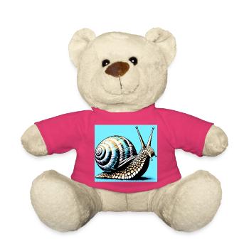 Escargot - Nounours - rose - Devant