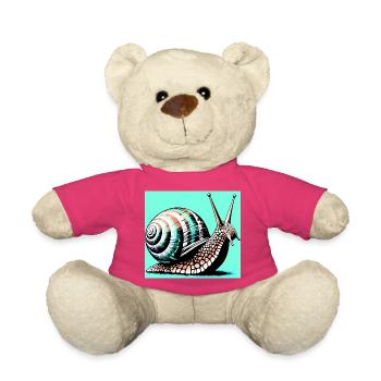 Escargot - Nounours - rose - Devant