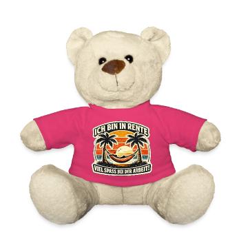 Rentner am Strand: Humor im Job - Teddy - Pink - Vorne