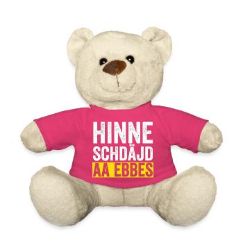 Hinne Schdajd Aa Ebbes - Teddy - Pink - Vorne