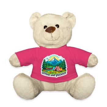 Natur statt WLAN - Teddy - Pink - Vorne