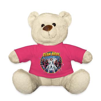 Équipe de super-héros de l’équipe de la mariée - Nounours - rose - Devant