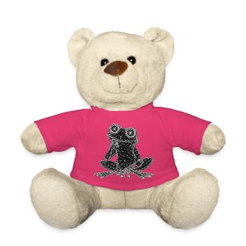 Art géométrique en fil de grenouille - Nounours - rose - Devant