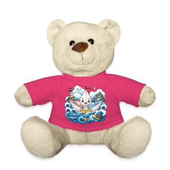 Papierboot Meeresabenteuer - Teddy - Pink - Vorne