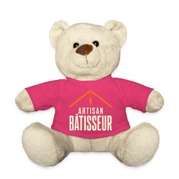 artisan-builder-print - Teddy Bear - pink - Front