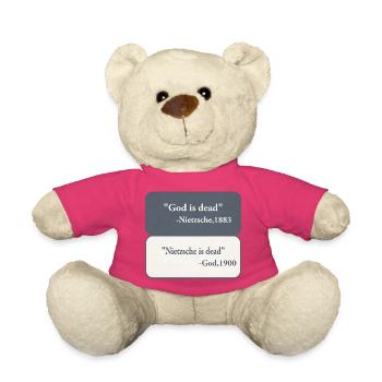 God is Dead - Nietzsche  - Teddy - Pink - Vorne