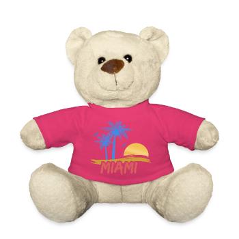 Geschenk für Miami - Teddy - Pink - Vorne
