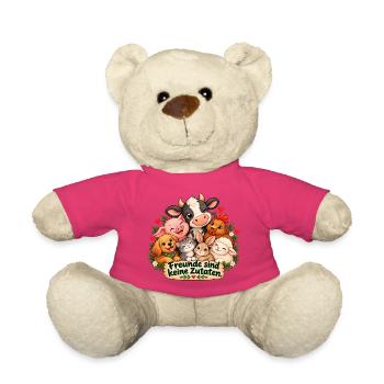 Freunde sind keine Zutaten  - Teddy - Pink - Vorne