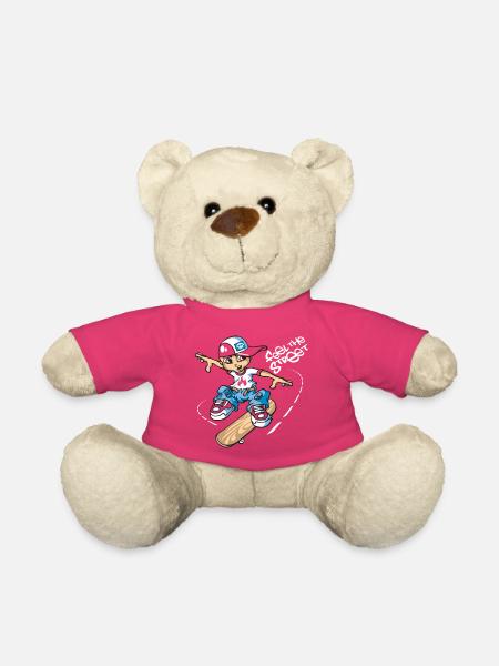 Garçon de patineur - Nounours - rose