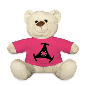 45 R.P.M. Record Adaptor - Nounours - rose - Devant