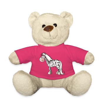 Tigerschecke Pony - Teddy - Pink - Vorne