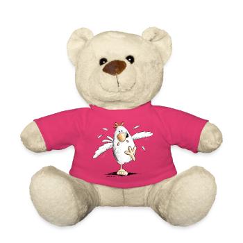 Cooles Rennendes Huhn - Teddy - Pink - Vorne