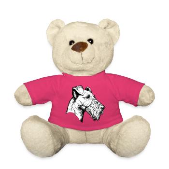 Portrait de Terrier Irlandais - Nounours - rose - Devant