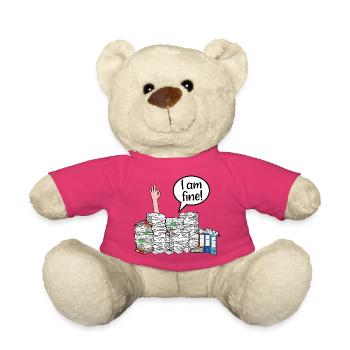 I am fine! - Teddy Bear - pink - Front