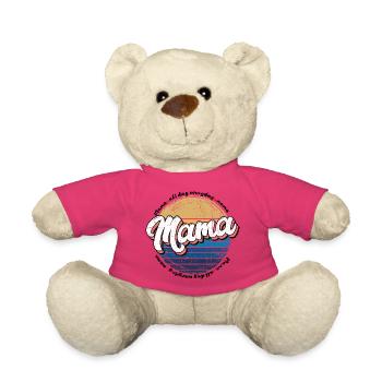 Mama Retro Sunset Circle - Teddy Bear - pink - Front