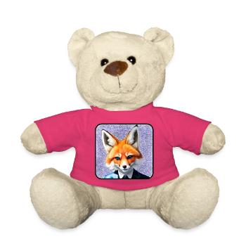 Fuchs im Anzug - Teddy - Pink - Vorne