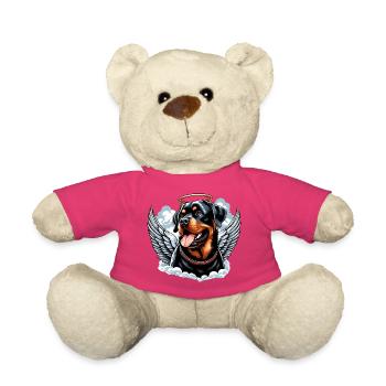 Doux Rottweiler Angel Halo - Nounours - rose - Devant
