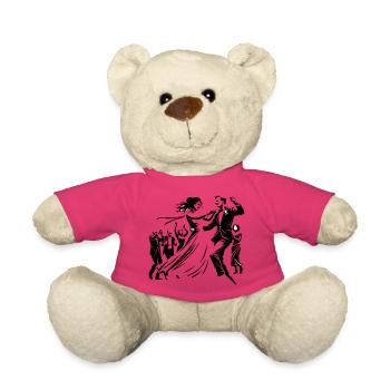Couple de mariés - Nounours - rose - Devant