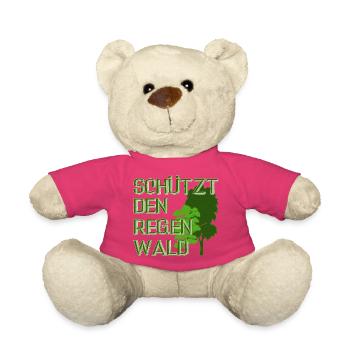 Protège la forêt tropicale - Nounours - rose - Devant