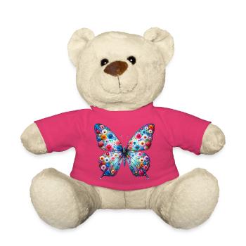 Papillon - Nounours - rose - Devant