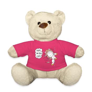 Too Cute Regenbogen Einhorn Fantasy - Teddy - Pink - Vorne