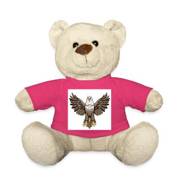Aigle - Nounours - rose - Devant