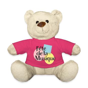 Fête de la Musique Pastel - Nounours - rose - Devant