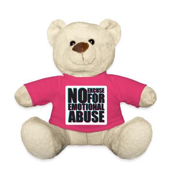 Audacieux, aucune excuse pour une conception de violence psychologique - Nounours - rose - Devant