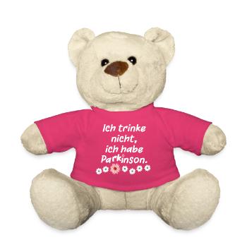 Ich trinke nicht, ich habe Parkinson. - Teddy - Pink - Vorne