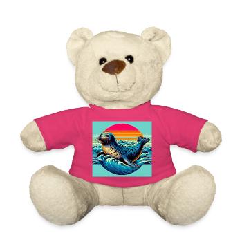 seal - Teddy Bear - pink - Front