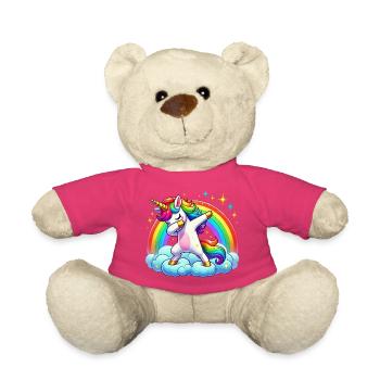 Licornes Dabbing Dab Licorne Licorne Femmes - Nounours - rose - Devant