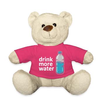 Trink mehr Wasser Gesundheitscoach Lustige Hydration - Teddy - Pink - Vorne