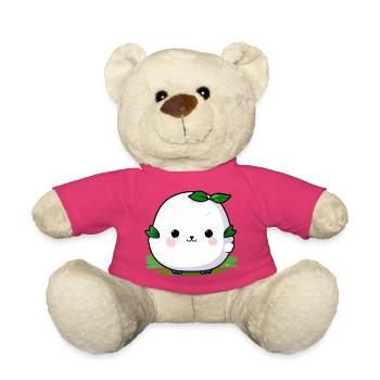 Mascotte de câlin de plante kawaii - Nounours - rose - Devant