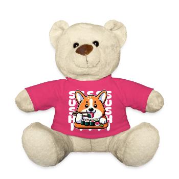 Corgi Sushi Maître - Nounours - rose - Devant