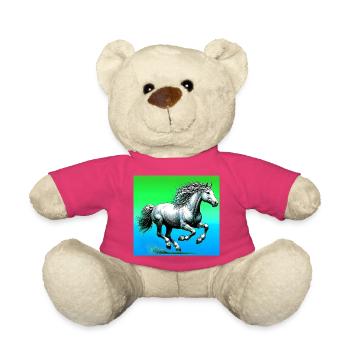 cheval - Nounours - rose - Devant