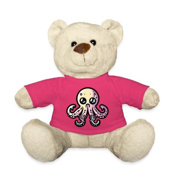 Oktopus Halloween Zombie - Teddy - Pink - Vorne
