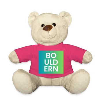 Bouldering Gradient Typo - Teddy Bear - pink - Front