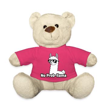 Lama avec des lunettes de soleil No Prob Mom - Nounours - rose - Devant