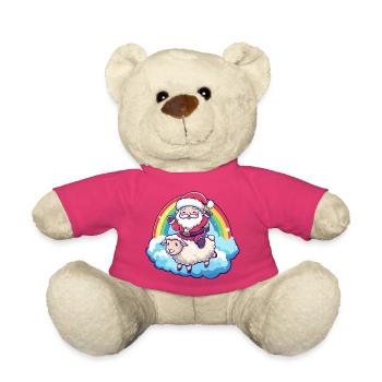 Schaf Weihnachtsmann Weihnachten - Teddy - Pink - Vorne