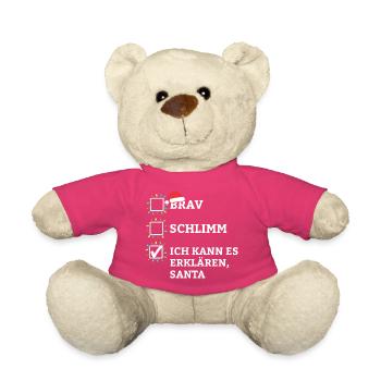 Je peux vous expliquer, Père Noël - Nounours - rose - Devant