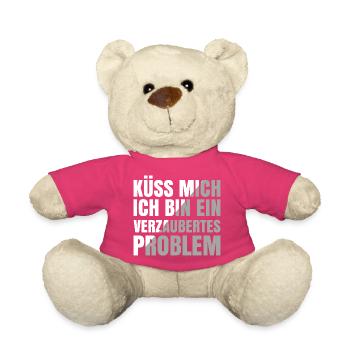 Embrasse-moi, je suis un problème enchanté - Nounours - rose - Devant