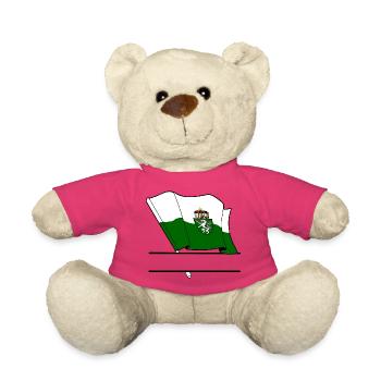 Drapeau de la Styrie – Espace de noms - Nounours - rose - Devant