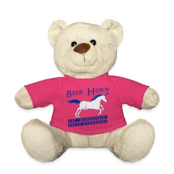 Beer Horn - Bier Einhorn wahre Fabelwesen  - Teddy - Pink - Vorne
