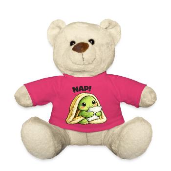 Kuschelige Schildkröte unter Decke - Teddy - Pink - Vorne