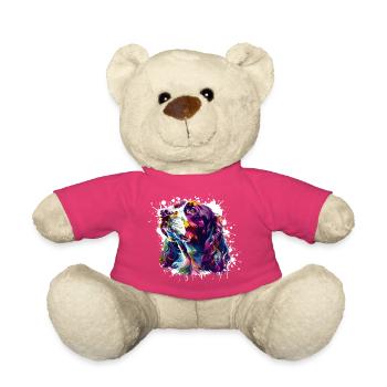 Hund Hundeporträt - Teddy - Pink - Vorne