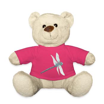 Blaugrüne Libelle Illustration - Teddy - Pink - Vorne